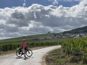 Loop bike trip in the Champagne vineyards